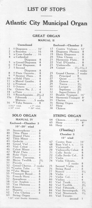 High School organ pamphlet, page 3